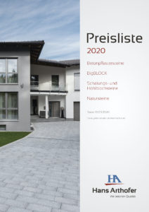 Preisliste Beton- Natursteine 2020