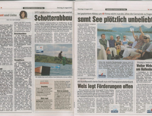 Artikel der Kronenzeitung vom 08.08.2017