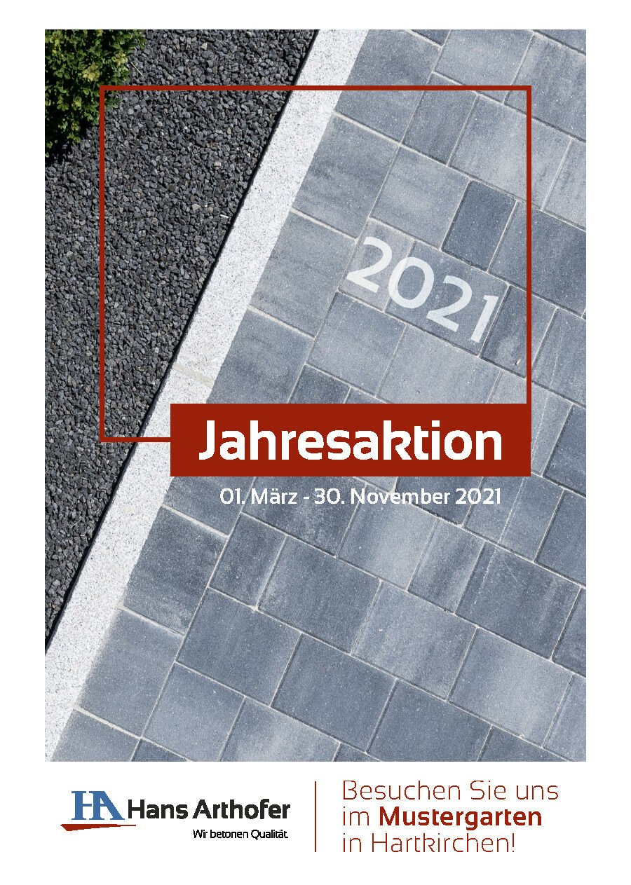 Jahresaktion Betonsteine und Natursteine NÖ und Salzburg 2021